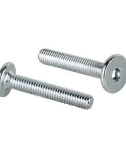 Flachkopfschrauben M6 x 35 mm mit Innensechskant, silber verzinkt