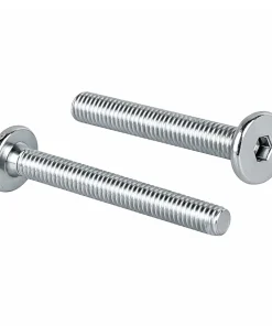 Flachkopfschrauben M6 x 50 mm mit Innensechskant, silber verzinkt