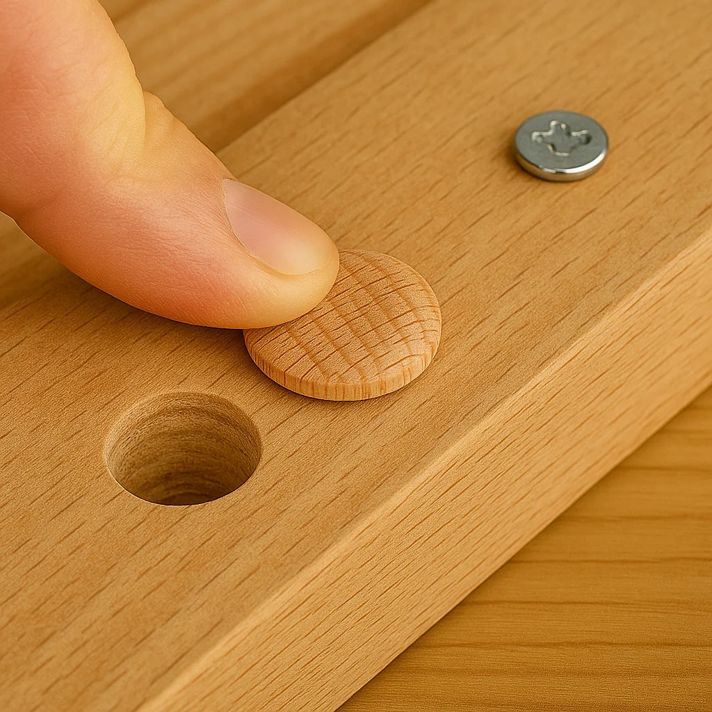 Esche Loch-Abdeckungen Abdeckkappen Holz 20 Stück – Bild 7