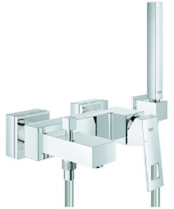 Grohe Eurocube Einhandmischer Wanne Aufputz und Brausegarnitur