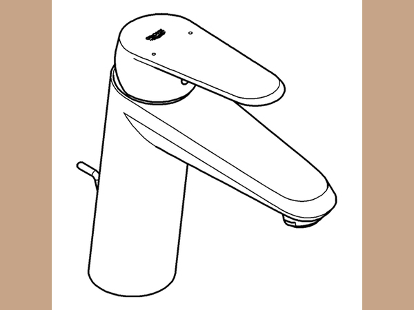 Grohe Eurodisc Einhand-WT-Batterie C mittelhohe Ausführung chrom – Bild 3