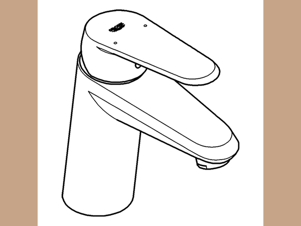 Grohe Eurodisc Cosmopolitan WT-Batterie EcoJoy glatter Körper chrom – Bild 3