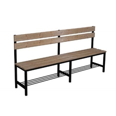 Garderobenbank mit Rückenlehne