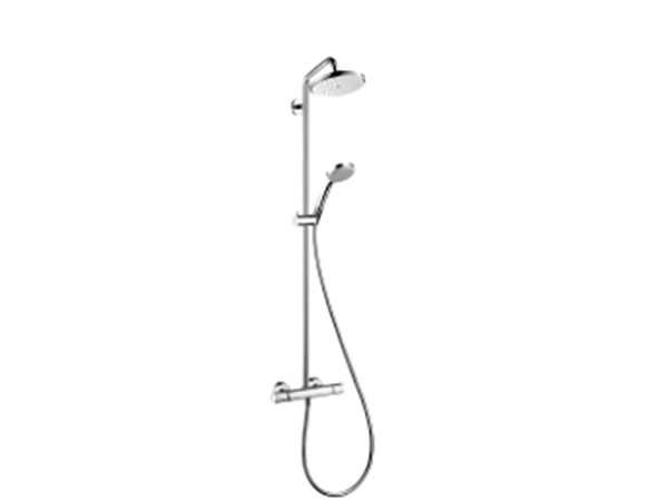 HG Showerpipe Croma 220 Dusche chrom mit Thermostat
