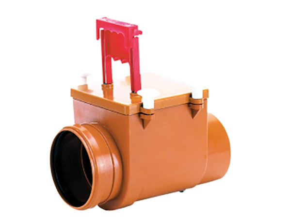 HL710.1 RStauverschl. DN110 m. Niroklappe u. Handabsperrung