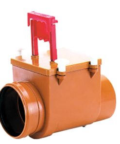 HL715.1 RStauverschl. DN160 m. Niroklappe u. Handabsperrung