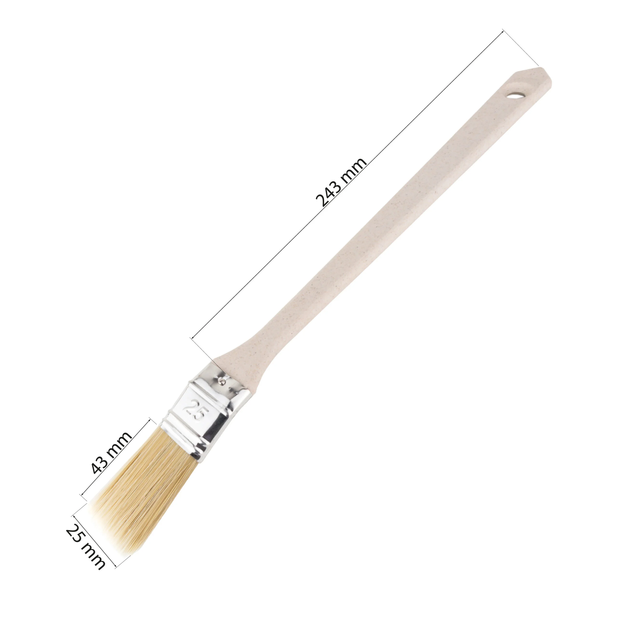 Heizkörperpinsel 25 mm – Flachpinsel für Ecken & schwer zugängliche Stellen – Bild 3