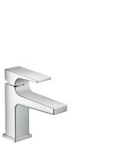 HG Metropol Waschtischmischer 100 chrom kurzer Auslauf mit Push-Open Ablaufgarni