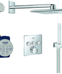 Grohe UP-Duschsys. Grohtherm SmartControl, eckige Form, chrom