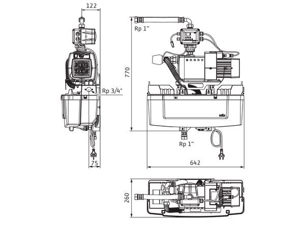 Wilo RAIN 1-24 EM Regenwassernutzungsanlage – Bild 3