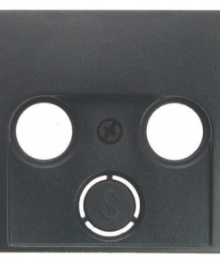 Zentralstück für Antennen-Steckdose 2- u nd 3Loch B.3/B.7 anthrazit, matt