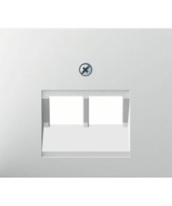 Zentralstück für UAE Steckdose 2fach K.1 polarweiß, glänzend