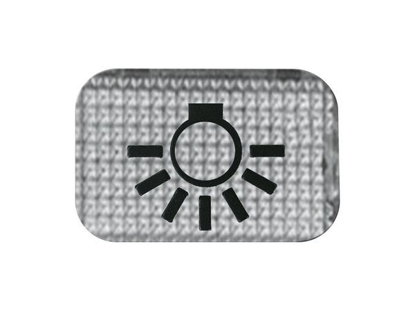 Symbol Licht glasklar Reflex SI alpinweiß