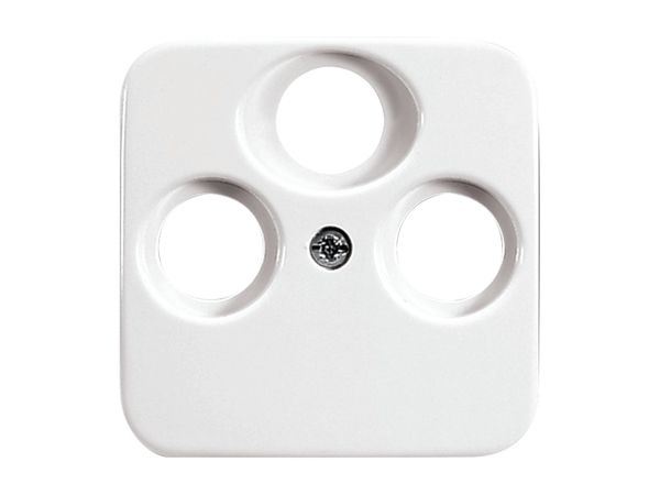 Zentralscheibe für Antennendose 3 Loch Reflex SI alpinweiß