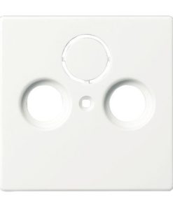 Zentralscheibe Antennendose 2-und 3-Loch div. Flächenprogramme, studioweiß matt