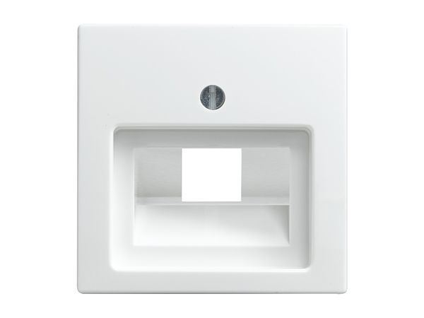 Zentralscheibe 1-fach für RJ45 Dosen Balance SI alpinweiß