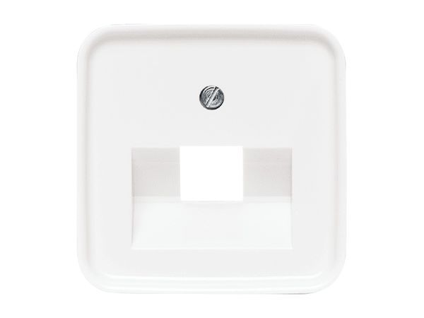 Zentralscheibe 1-fach für RJ45 Dosen Reflex SI alpinweiß