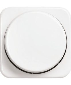 Zentralscheibe mit Drehknopf für Dimmer Reflex SI alpinweiß