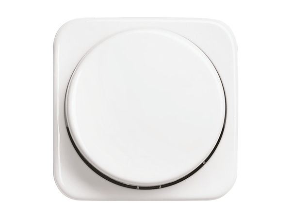 Zentralscheibe mit Drehknopf für Dimmer Reflex SI alpinweiß