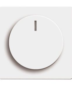 Zentralscheibe mit Drehknopf für Dimmer div. Flächenprogramme, studioweiß