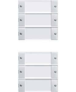 Wippenset 6f (3+3) BSF System 55 reinweiß glänzend