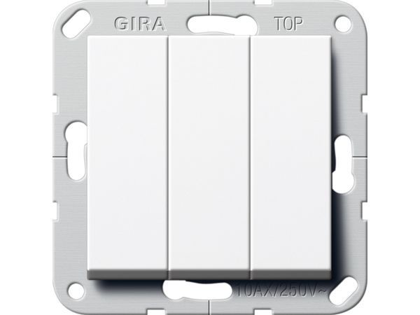 Wipptaster BS 3f Schließer System 55 reinweiß glänzend