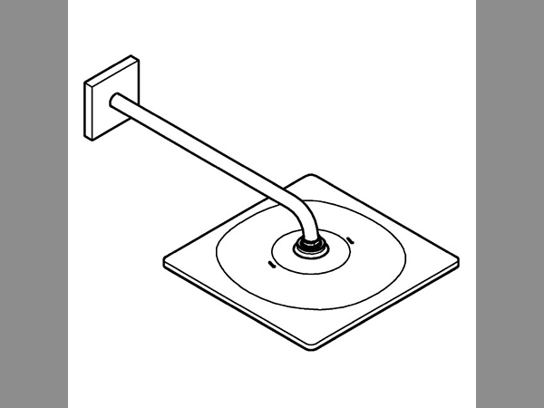 Grohe Kopfbrauseset Rainshower 310 Mono Cube 26564 Br.-arm 422mm 9,5l/min chrom – Bild 3