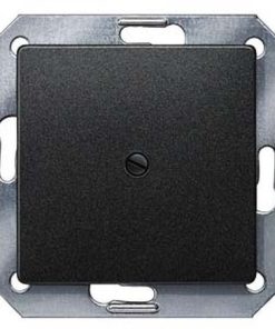 Blind-Abeckplatte DELTA i-system, carbonmetallic