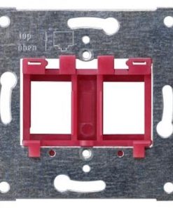 Tragplatte ROT für bis zu 2 Modular-Jack DELTA i-system