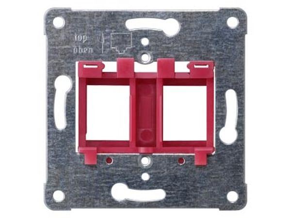 Tragplatte ROT für bis zu 2 Modular-Jack DELTA i-system – Bild 2