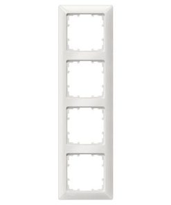 Rahmen 4fach DELTA line, titanweiß