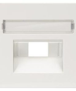 Zentralplatte UAE-Dosen 1fach und 2fach mit BSF, DELTA i-system, titanweiß