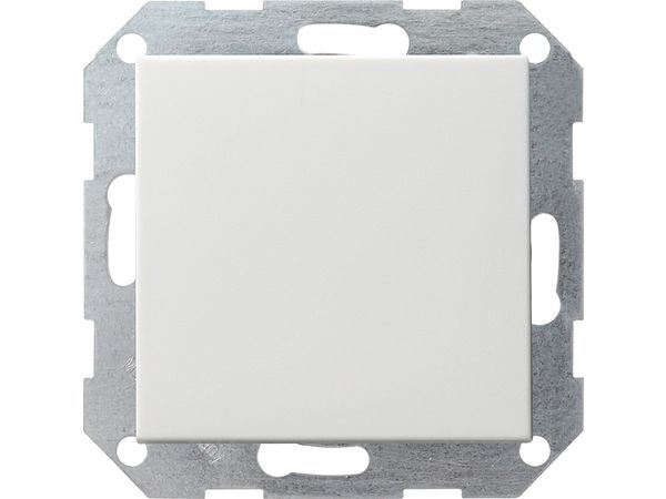 Tastschalter AusWe gerade System 55 Rein weiß