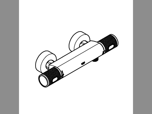 Grohe THM-Brausebatterie Grohtherm 1000 Performance 34827 Wandmontage chrom – Bild 3