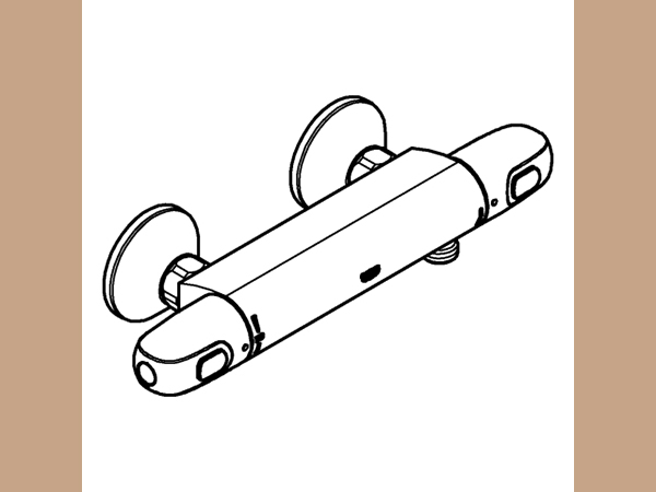 Grohe THM-Brausebatterie Grohtherm 1000 34814_3 Wandmontage eigensicher chrom – Bild 3