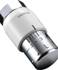 Oventrop Thermostat Uni SH, mit Flüssig -Fühler, Ausf.: weiß/verchromt