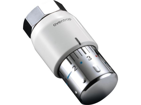 Oventrop Thermostat Uni SH, mit Flüssig -Fühler, Ausf.: weiß/verchromt – Bild 2