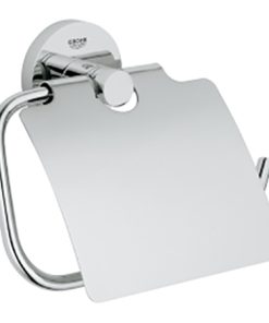 Grohe Essentials WC-Papierhalter mit Deckel, chrom