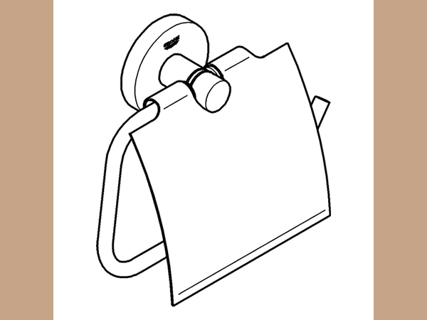 Grohe Essentials WC-Papierhalter mit Deckel, chrom – Bild 3