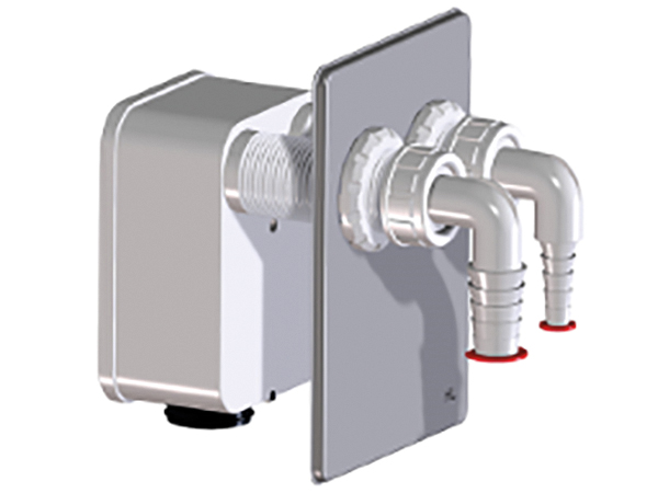 HL4000.2 Komplettierset Doppelanschluss zu Waschgeräte-UP-Sifon HL4000.0