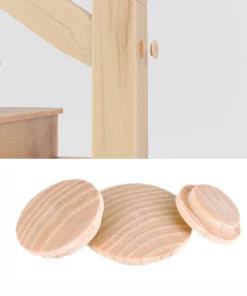 Esche Loch-Abdeckungen Abdeckkappen Holz 20 Stück