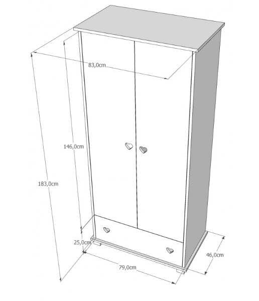 Kinderschrank Herz – Bild 4