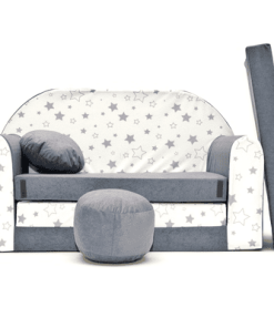 Kindersofa Sterne White