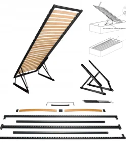 Lattenrost 90×200 mit Bettkastenfunktion – Lift mit Gasdruckfedern & Stahlrahmen