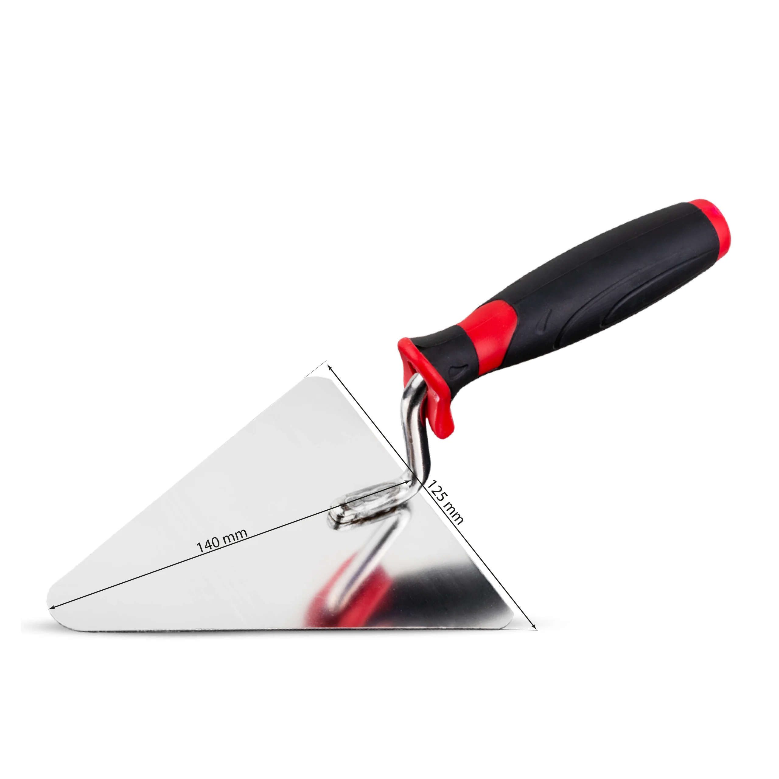 Maurerkelle 140 x 125 mm – klein Dreieckskelle aus Edelstahl – Bild 3