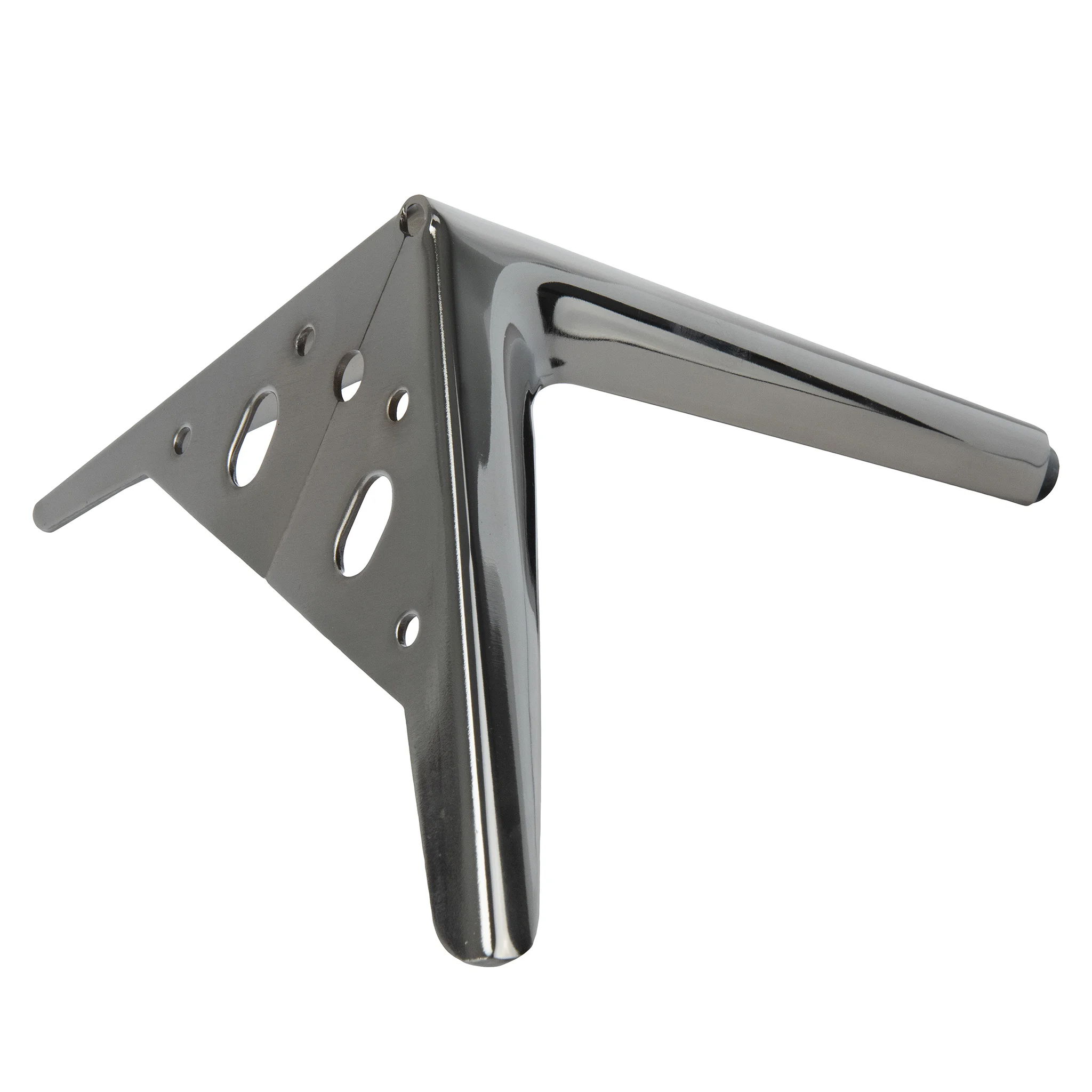 Möbelfuß Schwarzchrom glänzend aus Stahl – Höhe 12 cm – Bild 6