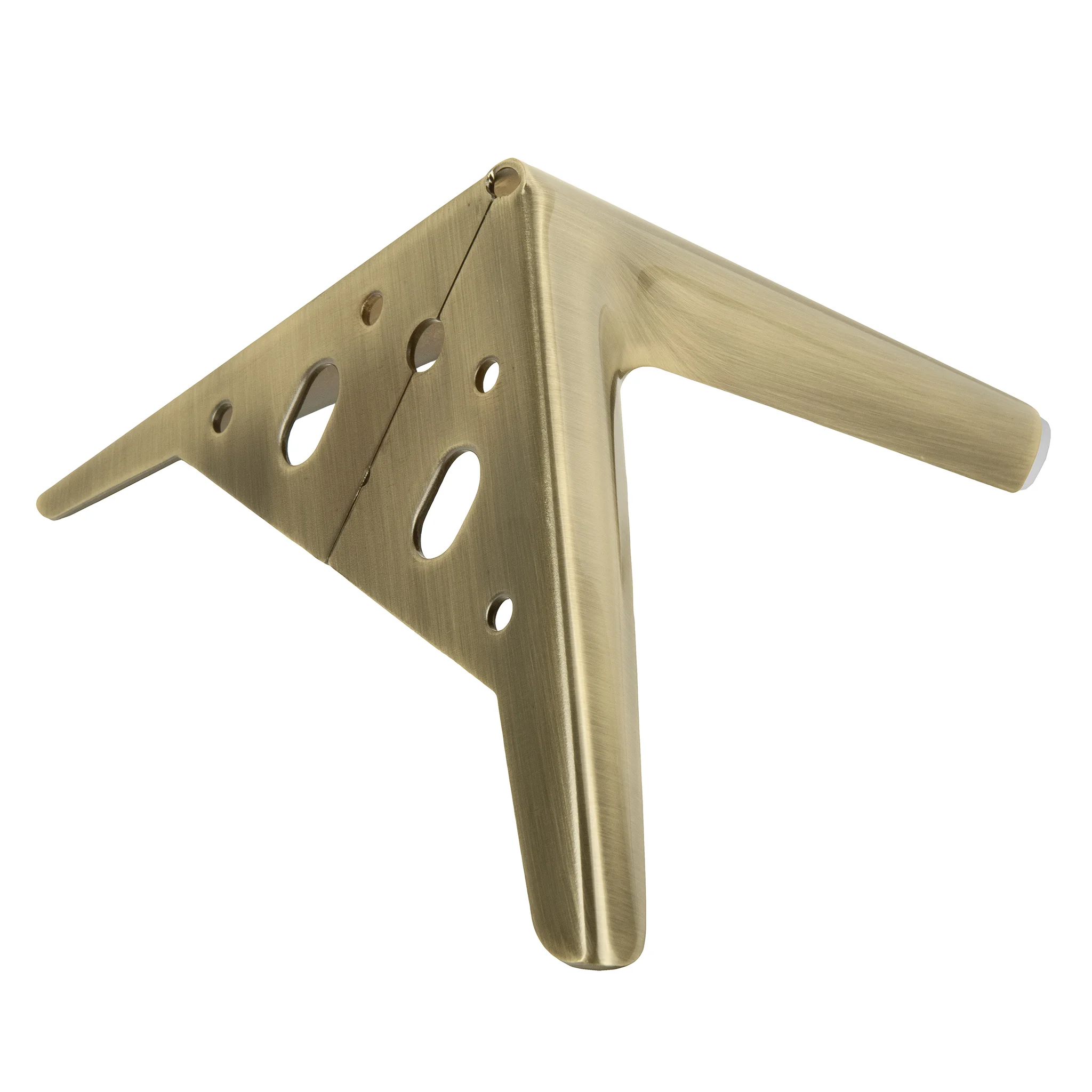 Möbelfuße Stahl gebürstetes Messing (Brushed Brass) hochwertiger Qualität Höhe 18 cm – Bild 6