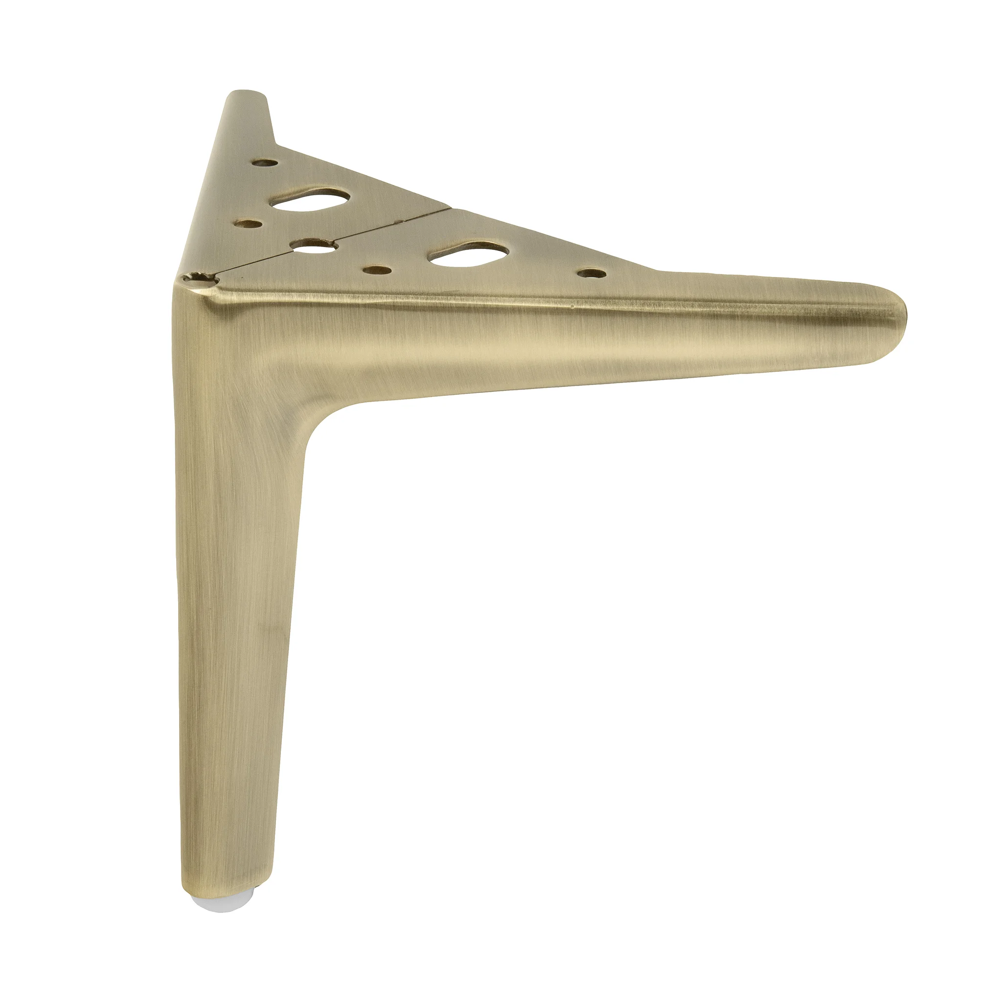 Möbelfuße Stahl gebürstetes Messing (Brushed Brass) hochwertiger Qualität Höhe 18 cm – Bild 4