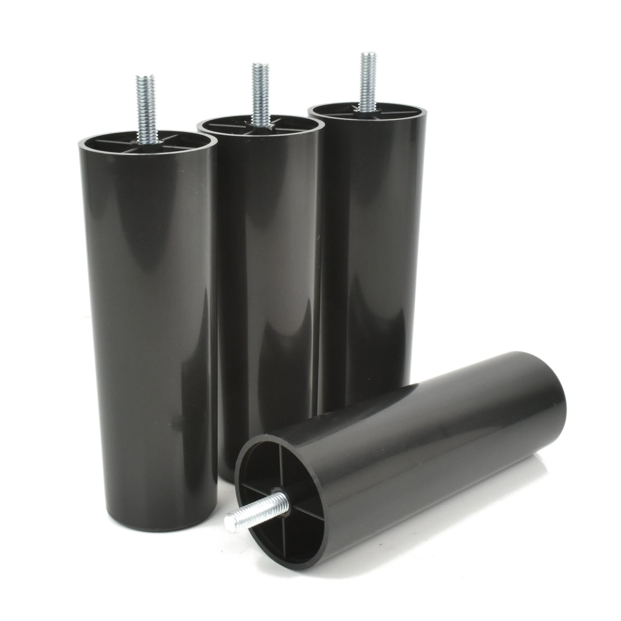 Möbelfüße rund Höhe 150 mm – Schwarz mit M8 Gewinde – Bild 6