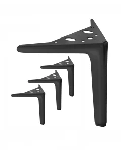 Möbelfuße Schwarz matt 15 cm in hochwertiger Qualität aus Stahl